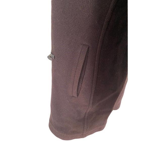 Burberry London Peacoat Brown 100% Wool Size Medium - Picture 10 of 16